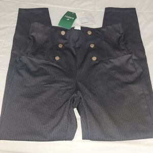 HALARA Women's Black Pinstripe Leggings